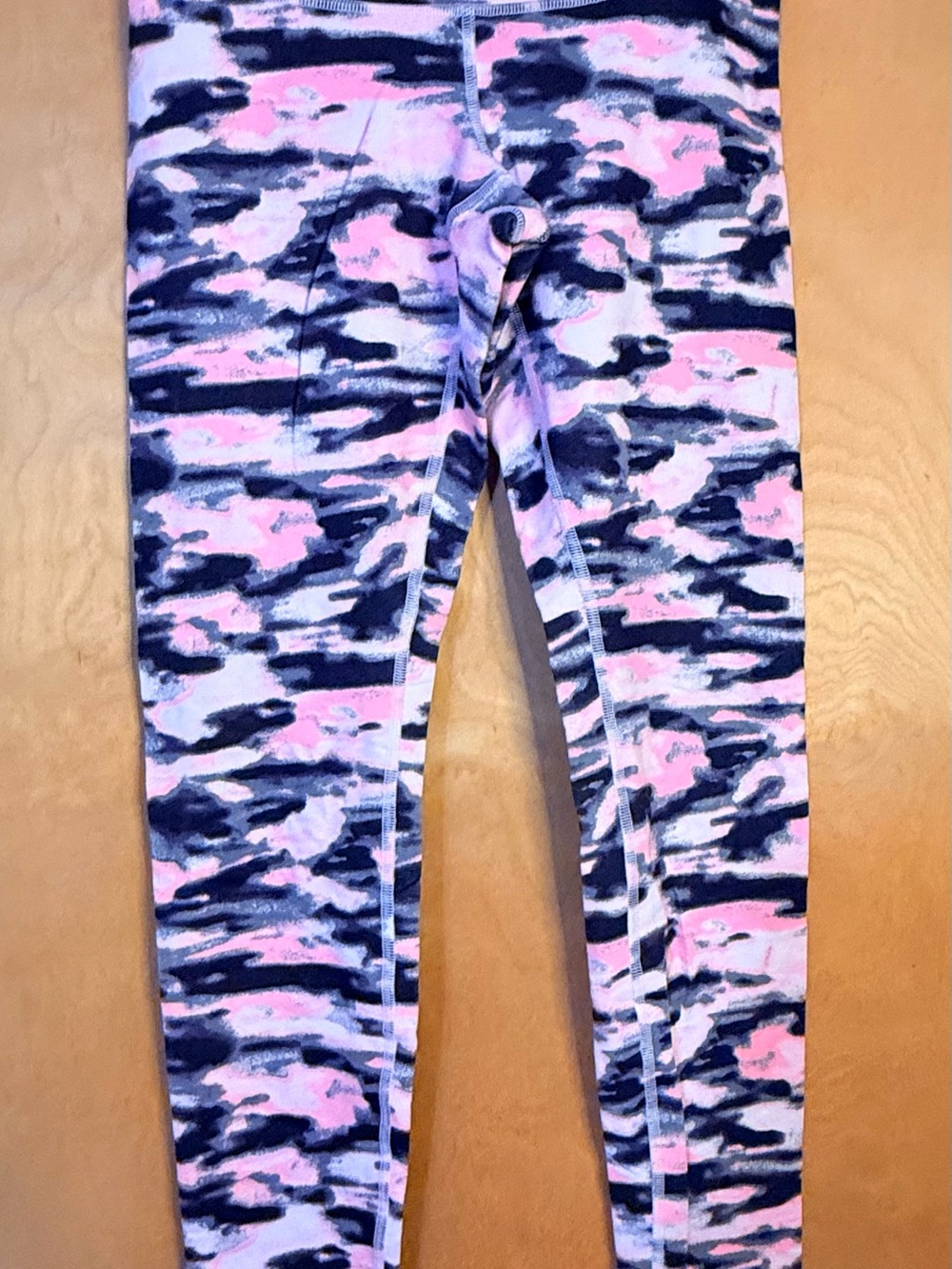 lululemon athletica Pink and Navy Camo Leggings